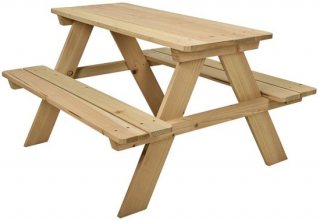 Kinder Picknicktafel Met Bank - Kleine Picknick Tafel Met Picknickbank - Speeltafel Tuintafel Picnictafel