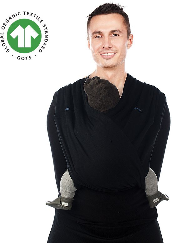 Babylonia  Tri Cotti Draagdoek Baby Small - Black