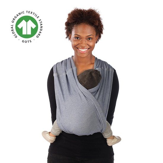 Babylonia TRI COTTI Draagdoek Baby - Small - Silver Cloud