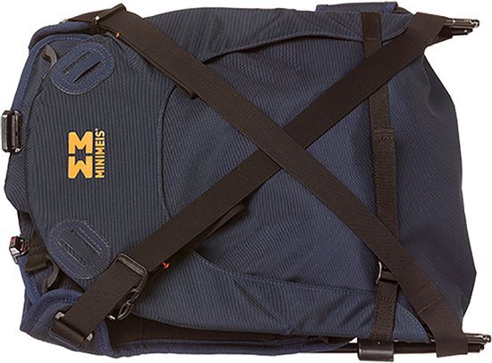 MiniMeis Schouderdrager Blauw / Zwart