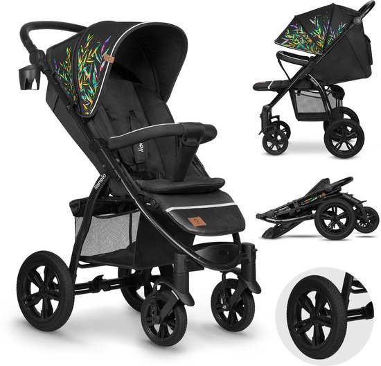 Lionelo Annet Tour – Buggy 0 tot 4 jaar (of 22 kg) – 1 Hand Opvouwbaar – Verstelbare Rugleuning – Incl. accessoires