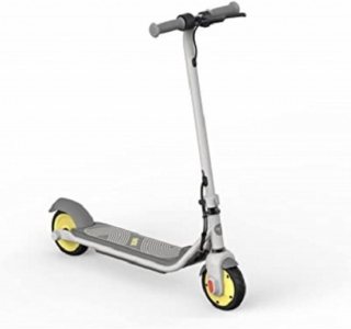 Ninebot eKickScooter ZING C8 Powered by Segway E-Step - Van 6-12 Jaar - Maximum Snelheid 16km/u - Actieradius tot 10km/40 min - Grijs/Geel