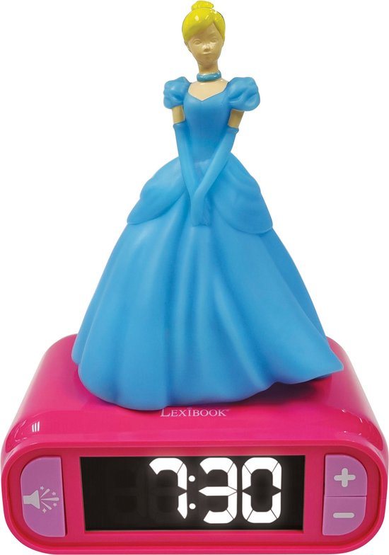 Disney prinses Cinderella Nachtlampje Wekker met geluiden