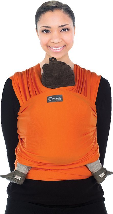 Babylonia TRICOT SLEN ORGANIC Draagdoek Baby - 500 cm - Spicy Orange