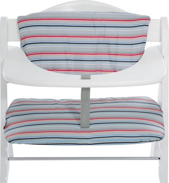 Hauck Highchairpad Deluxe Kinderstoel - Multi Stripe Grey