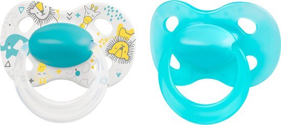 Medela Baby Fopspeen Original Hoge acceptatie orthdontisch ergonomische vorm - Turquoise Blauw - 0-6 maanden - 2 stuks
