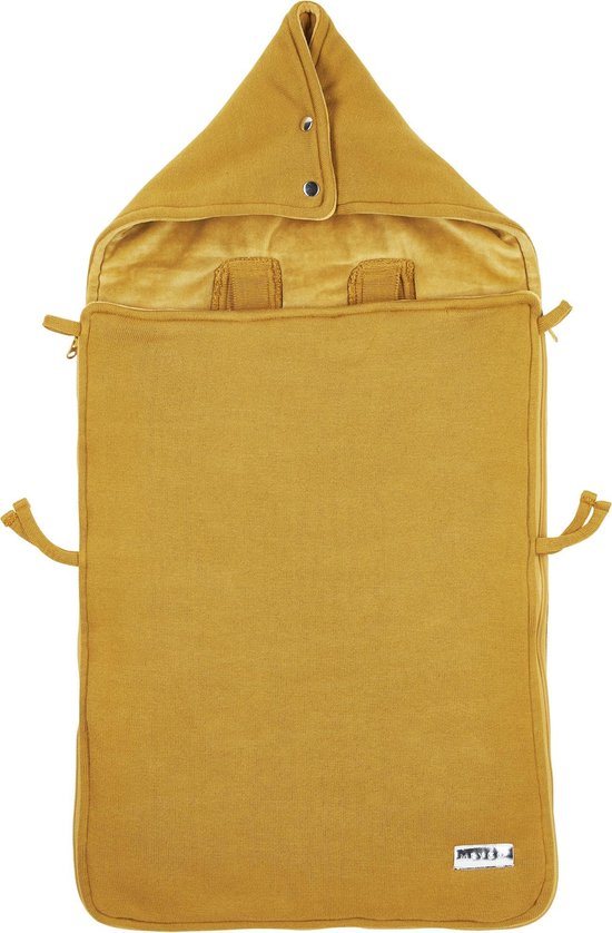 Meyco Baby Knit Basic voetenzak - honey gold - 40x82cm