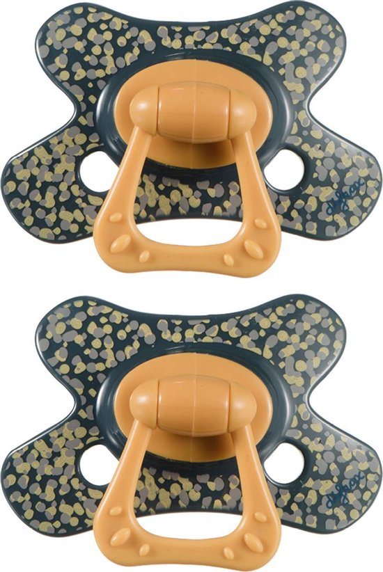 Difrax Natural Fopspeen 18 Maanden Plus - Blauw - 2 Stuks, Siliconen Speen, Gemakkelijk te Accepteren