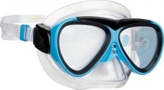 Waimea Duikbril - Kinderen - Blauw/Zwart - Lens Gehard Glas