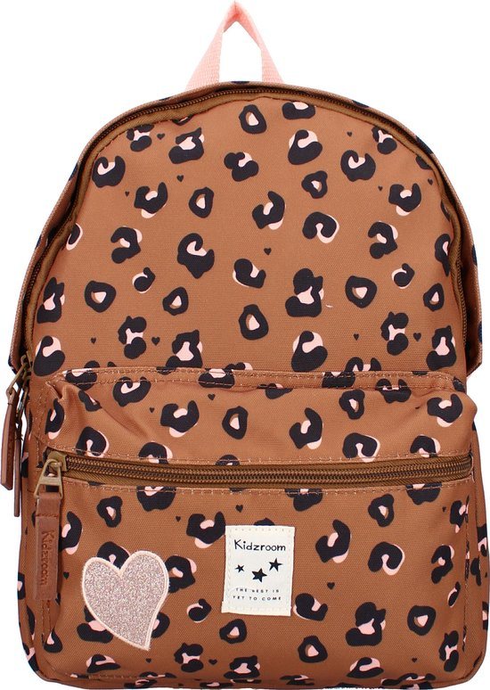 Kidzroom Attitude - Rugzak - 2 t/m 6 jaar - Bruin - Panterprint