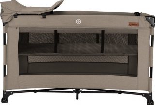 Novi Baby Nora Luxe Campingbed - Hazel/Zwart - reisbed - Inclusief transporttas - Inclusief verschoonblad -Inclusief bodemverhoger