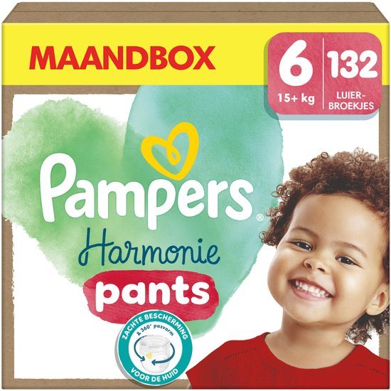 Pampers Harmonie Pants Maat 6, 132 Luierbroekjes, 15kg+