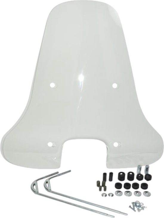 windscherm + bev. set helder hoog vespa S 73cm DMP