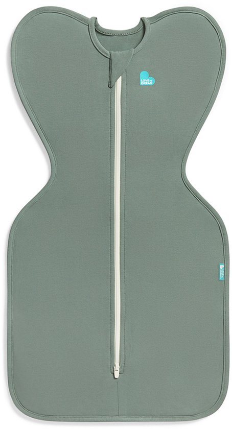 Love to Dream™ Babyslaapzak Swaddle Up™ - Inbakeren - Baby 3-6 maanden - 6-8.5 kg - All season - 1.0 TOG - Deep olive