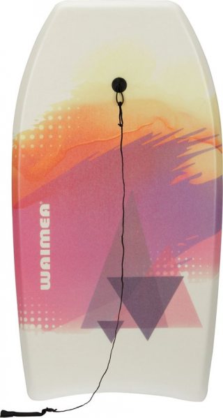 Waimea Bodyboard - Slick Board - 93cm - Wit/Oranje/Paars