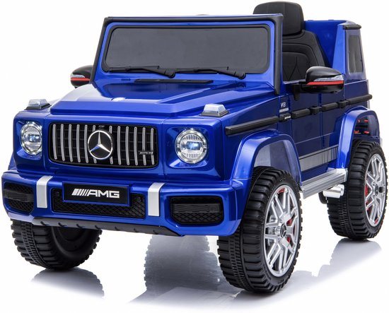 Elektrische Kinderauto - Mercedes-Benz G63 AMG - 12V met Afstandsbediening - Blauw