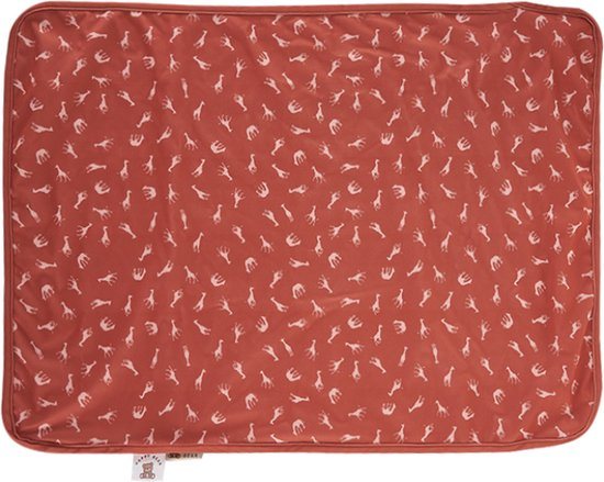 HappyBear | Verschoonmatje - Savanna | 50cm x 70cm | Handig voor onderweg | Compact en licht van gewicht | Waterdichte toplaag