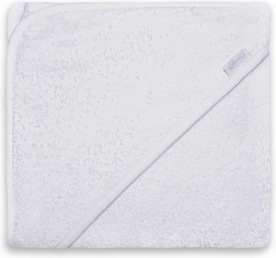 Funnies Badcape Wit 80x80 cm - Zachte Badcape Baby / Omslagdoek / Handdoek met Capuchon - Gemaakt van 100% Katoenen Badstof - Absorberend en Comfortabel - Perfect voor Warmte en Droogte na het Badderen