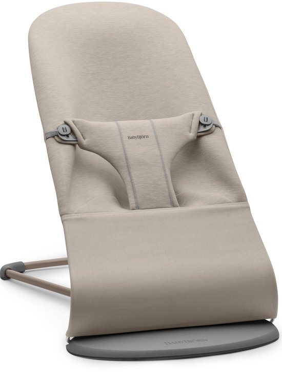 BabyBjörn Wipstoel Bliss - 3D Jersey - Zandgrijs - Ergonomisch - Verstelbaar - Inklapbaar