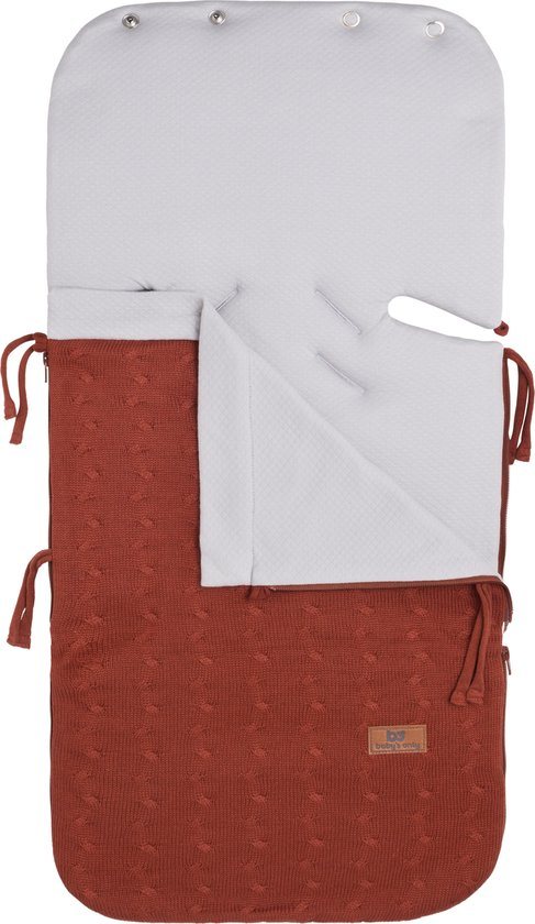 Baby's Only Zomer voetenzak autostoel 0+ Cable - Brique - Geschikt voor drie- en vijfpuntsgordel