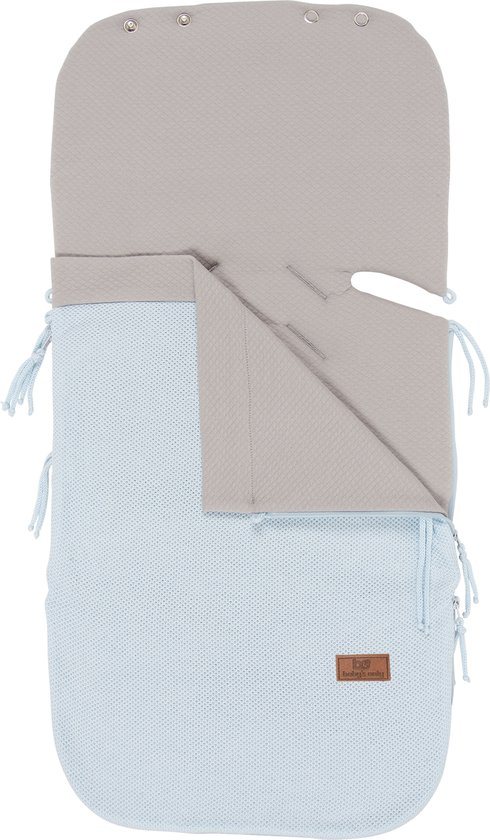 Baby's Only Zomer voetenzak autostoel 0+ Classic - Poederblauw - Geschikt voor drie- en vijfpuntsgordel