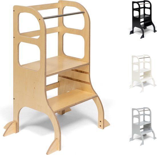 Ette Tete Step Up - Leertoren - In hoogte verstelbaar - extra support - Learning Tower - Montessori inspired - Keukentrap - Keukenhulp - Leerstoel - Veilig - Duurzaam