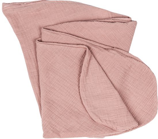 Doomoo Basics Cover - Hoes voor Voedingskussen Comfy Big - Biokatoen - 190cm - Tetra  Pink