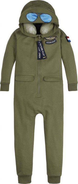 Wick Wings Forest Pilot Onesie 100% katoen slaapmasker nekkussen mt 158/164