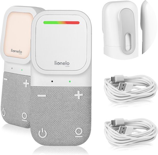 Lionelo Babyline 2.2 Digitale Babyfoon - Tweerichtingscommunicatie - 400m Bereik - Nachtlampje - Veilige FHSS Codering - Compact en Praktisch