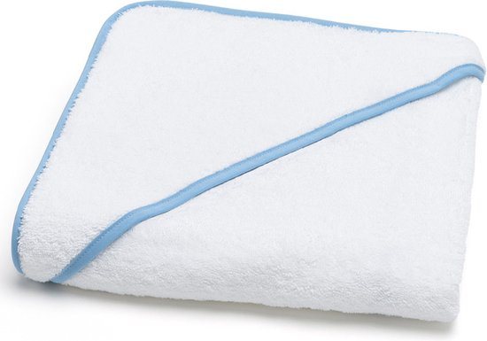 Torres Novas 1845 Poncho / Badcape Mira, Lichtblauw - 90 x 90 cm - Katoen