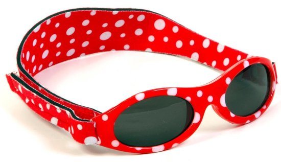 BabyBanz - Zonnebril -  0-2 jaar - Rode stippen