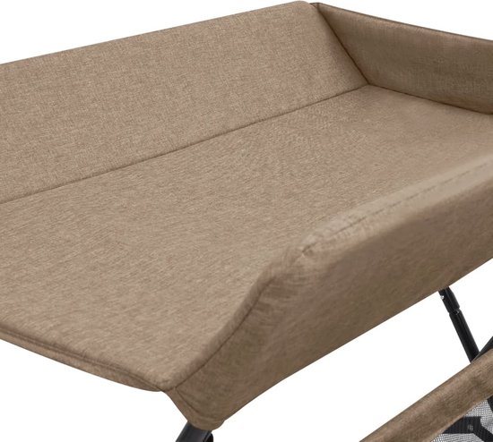 vidaXL Verzorgingstafel - Verzorgingstafels - Verschoontafel - Verschoontafels - Verschoontafel ijzer taupe
