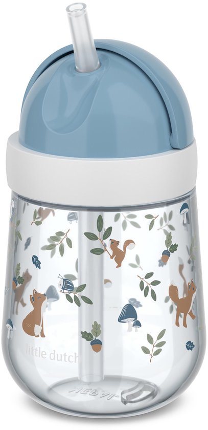 Mepal Mio rietjesbeker Little Dutch - 300 ml - Makkelijk vast te houden - Kinderservies - Forest Friends