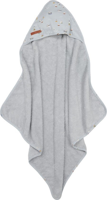 Little Dutch badcape Sailors Bay Blue - 100x100 cm