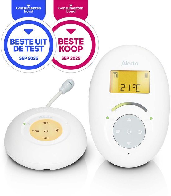 Alecto DBX120 - Full Eco DECT Babyfoon - Wit