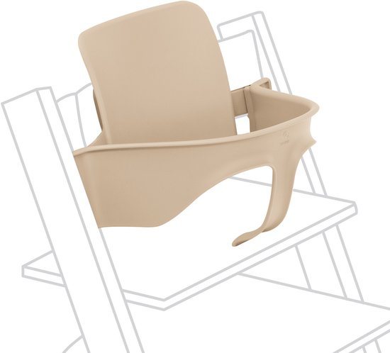 Tripp Trapp Baby Set van Stokke, Natural - Maak van de Tripp Trapp-stoel een kinderstoel - Afneembare zitting voor 6-36 maanden - Past bij Tripp Trapp-modellen van na mei 2003