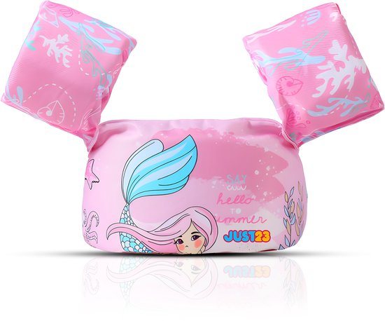 JUST23 Puddle Jumper Zeemeermin - Verstelbare Zwembandjes - Zwemvest kind vanaf 2 Jaar - 14 tot 25 KG - Maat one size