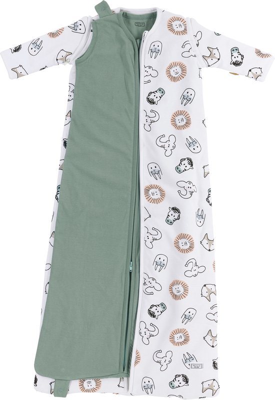 Meyco Baby Animal baby slaapzak 4 seizoenen - multicolour - 3.0 TOG