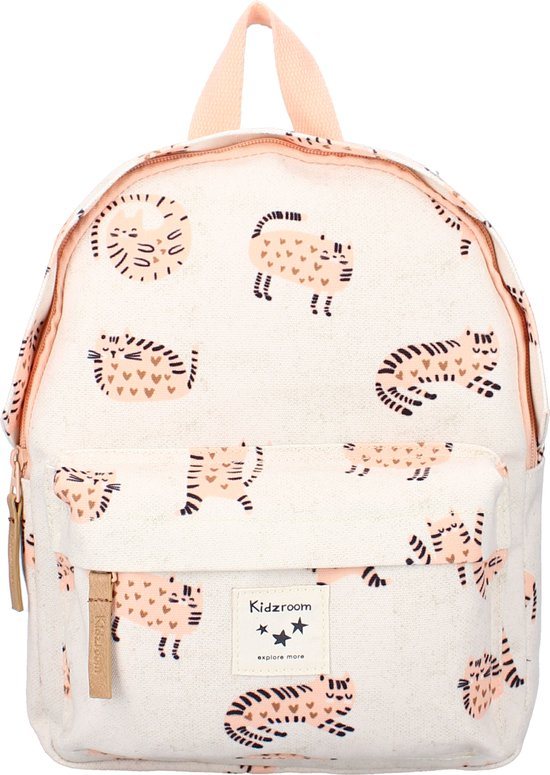 Kidzroom Stories Rugzak Meisje -  Rugtas Kind - 2 t/m 6 jaar - Beige - Poes