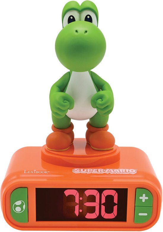 Réveil avec veilleuse Yoshi en 3D