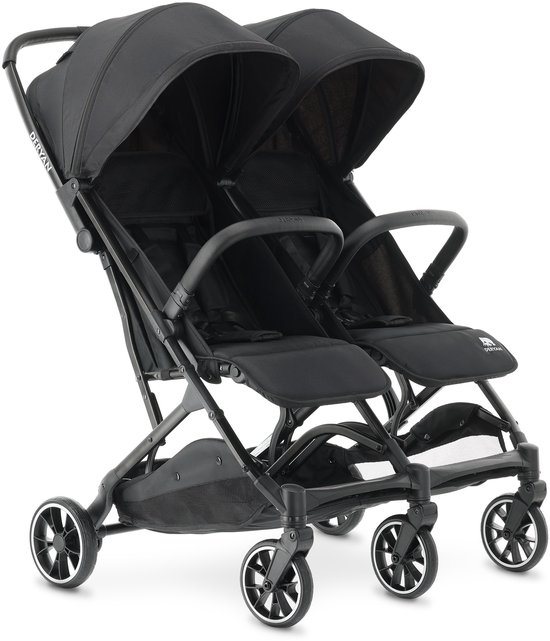 Deryan Luxe Rolo X2 Dubbele Buggy - Duo Buggy - Zwart