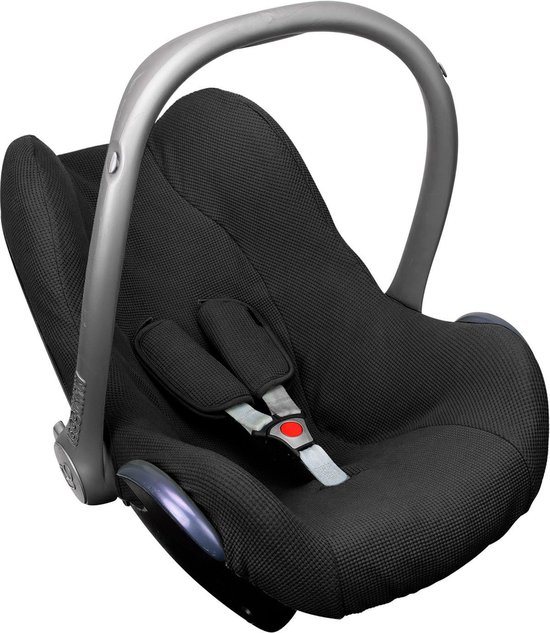 Maxi Cosi hoes Pebble Cabriofix Citi - Autostoelhoes Groep 0 - Zacht Katoen - Met Waterdichte Voering ter Bescherming van je Autostoel - Perfecte Pasvorm - Combineer met de Bijpassende Ukje Zonnekap Voetenzak en Gordelbeschermer - Zwart