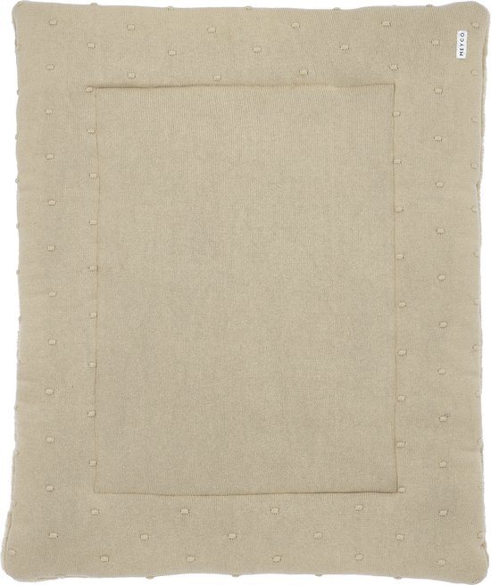 Meyco Baby Mini Knots boxkleed - sand - 77x97cm