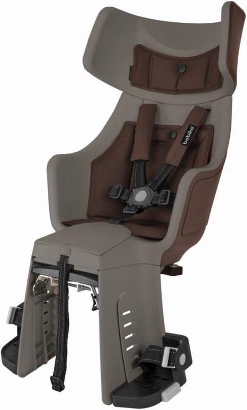 Bobike Exclusive Tour Maxi Plus LED Fietsstoeltje Achter - DB - Toffee Brown