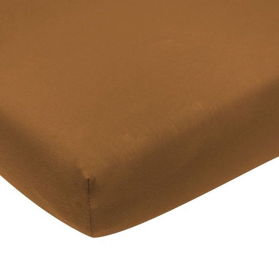 Meyco Baby Uni hoeslaken wieg - camel - 40x80/90cm
