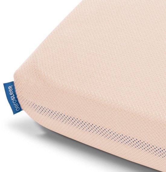 AeroSleep® hoeslaken - voor babybed, ledikant & wieg - 120 x 60 cm - Peach