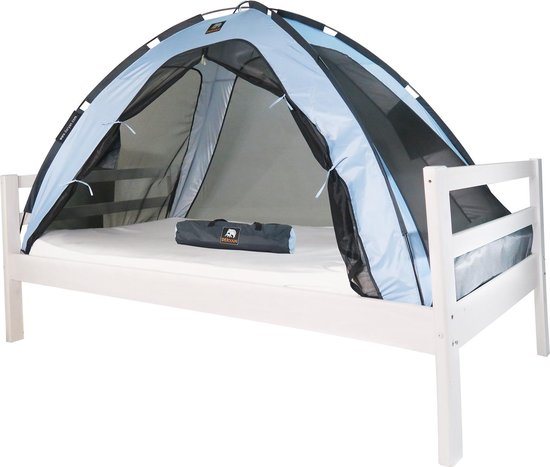 Deryan Bedtent Klamboe - 150x70cm -  Hoogste kwaliteit Muggennet Muskietennet 1mm gaas  - Blauw