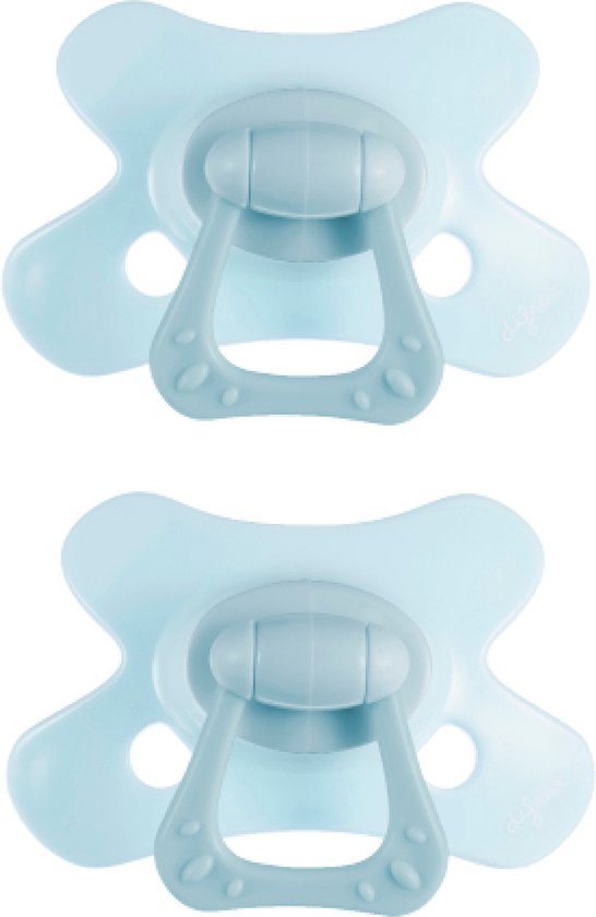 Difrax Dental Fopspeen - 12 tot 18 Maanden - Lichtblauw - 2 Stuks