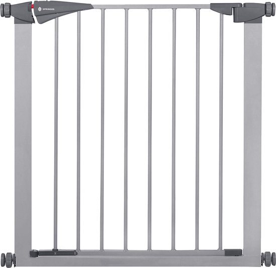 Springos Traphekje | Traphek | Veiligheidshekje | Metaal/Kunststof | Grijs | 79 - 84 cm