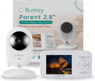 Numsy Babyfoon met Camera - Baby Monitor met VOX - Nachtzicht - Babyphone met Temperatuurweergave - Baby Monitor Uitbreidbaar tot 4 camera's